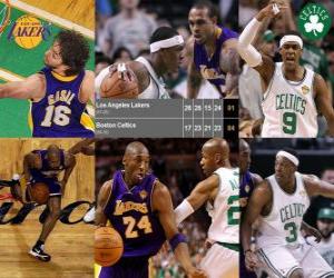 yapboz NBA Finalleri 2009-10, Oyun 3, Angeles Lakers 91 Los - Boston Celtics 84